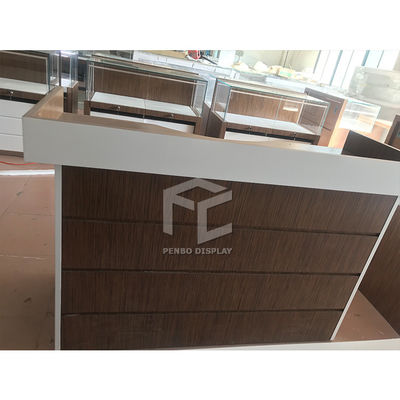 MDF Approval Jewelry Display Showcase Led Lighting Jewelry Shop Counter