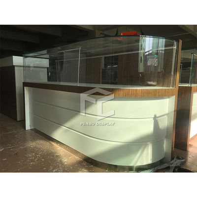 MDF Approval Jewelry Display Showcase Led Lighting Jewelry Shop Counter