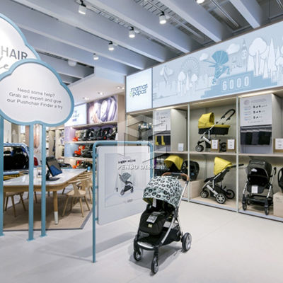 Powder Coated Attractive Clothing Display Racks Stands For Garment Store Decoration OEM